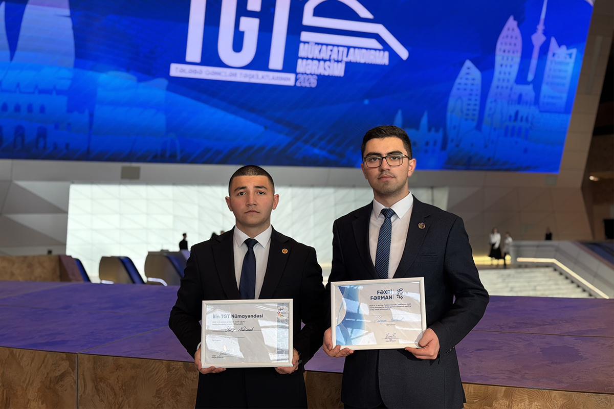 Azərbaycan Universitetinin Tələbə Gənclər Təşkilatı mükafatlandırılıb