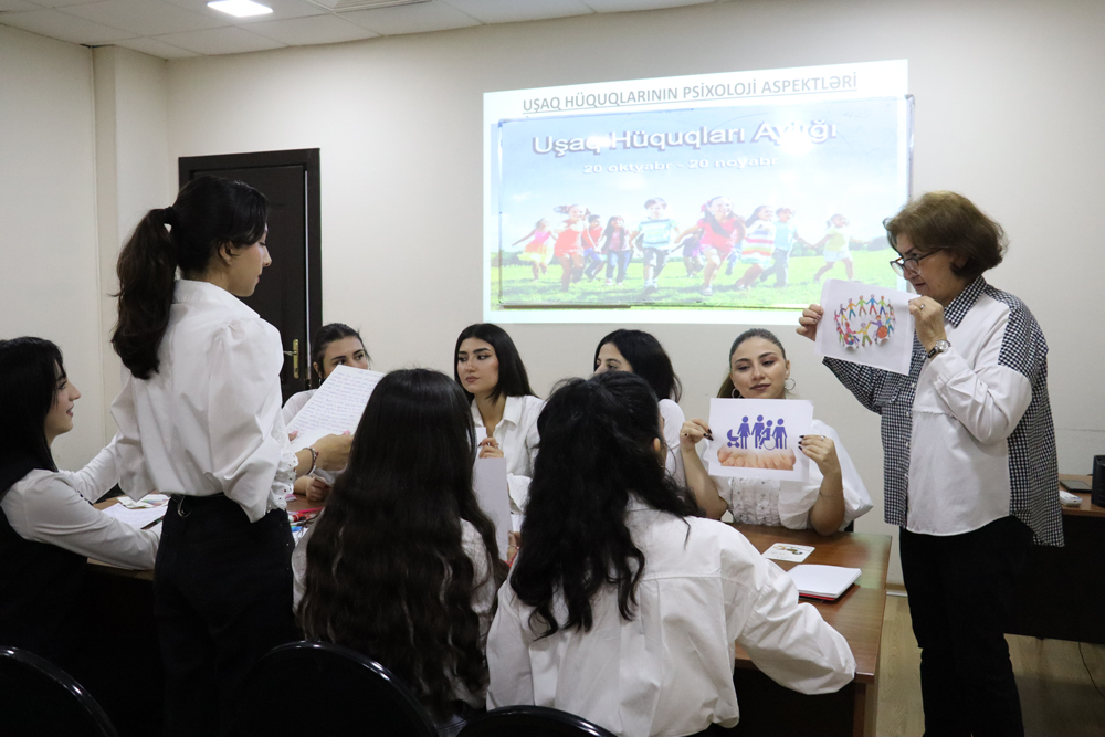 Azərbaycan Universitetində “Uşaq Hüquqları Aylığı” çərçivəsində  maarifləndirici sessiya keçirilib