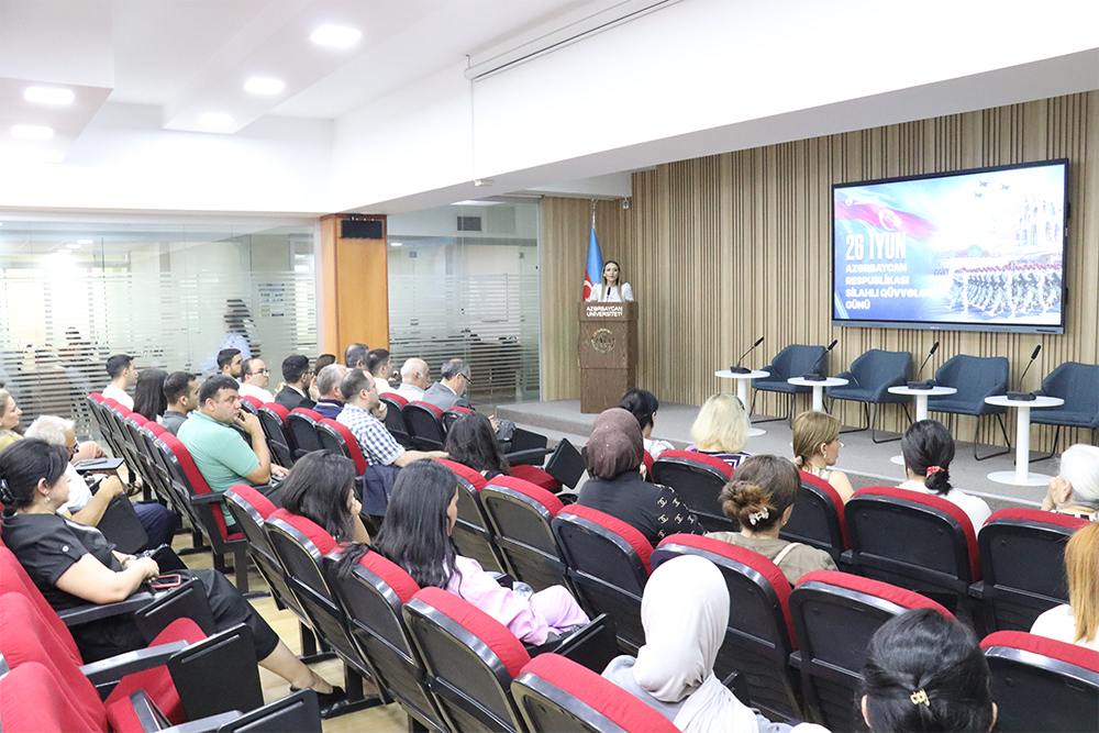 Azərbaycan Universitetində Silahlı Qüvvələr Gününə həsr olunmuş tədbir keçirilib